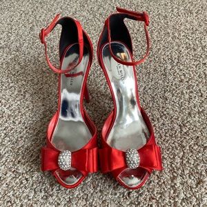 Karen Millen Red High Heel Sandals - Size EU 38 / US 7